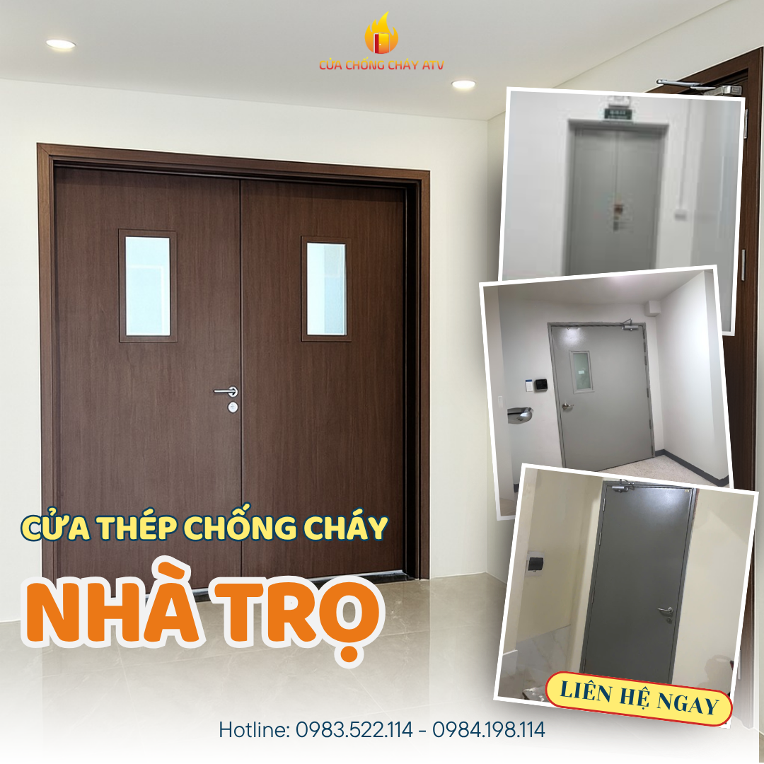 Cửa thép chống cháy cho nhà trọ: Giải pháp an toàn cần có trong 2025